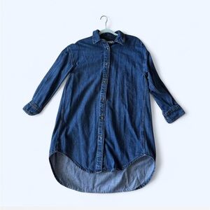Oysho Denim Button-Up Dress